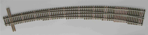 curved switchO SCALE 2-RAIL SWITCHES, O SCALE 2-RAIL TURNOUTS